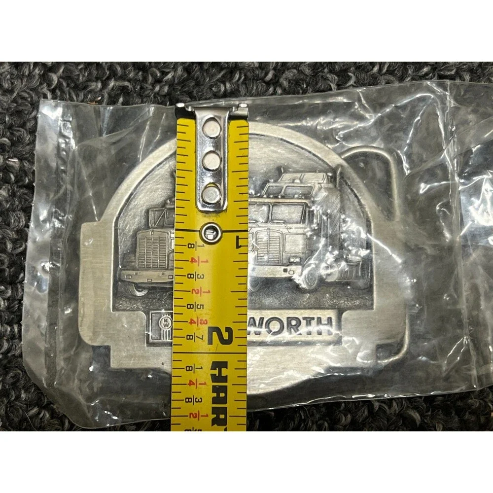 Kenworth Semi Truck Belt Buckle Tonkin USA C-42 - NOS Vintage 1985